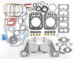 Kohler Command Pro Carbureted 23HP-27HP, CH732-752, CV732-752 .50MM Oversize Basic Rebuild Kit With Connecting Rods